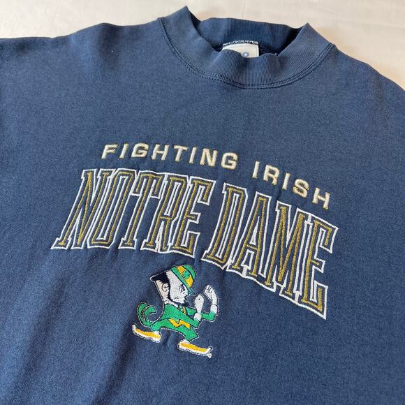 Pro Player Vintage Notre Dame University College Sweatshirt fighting Irish XL - Picture 4 of 6